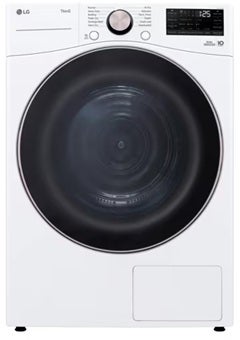 LG DLHC4002W 27 Inch 7.8 cu. ft. Wide Front Load Heat Pump Dryer, Ventless: White