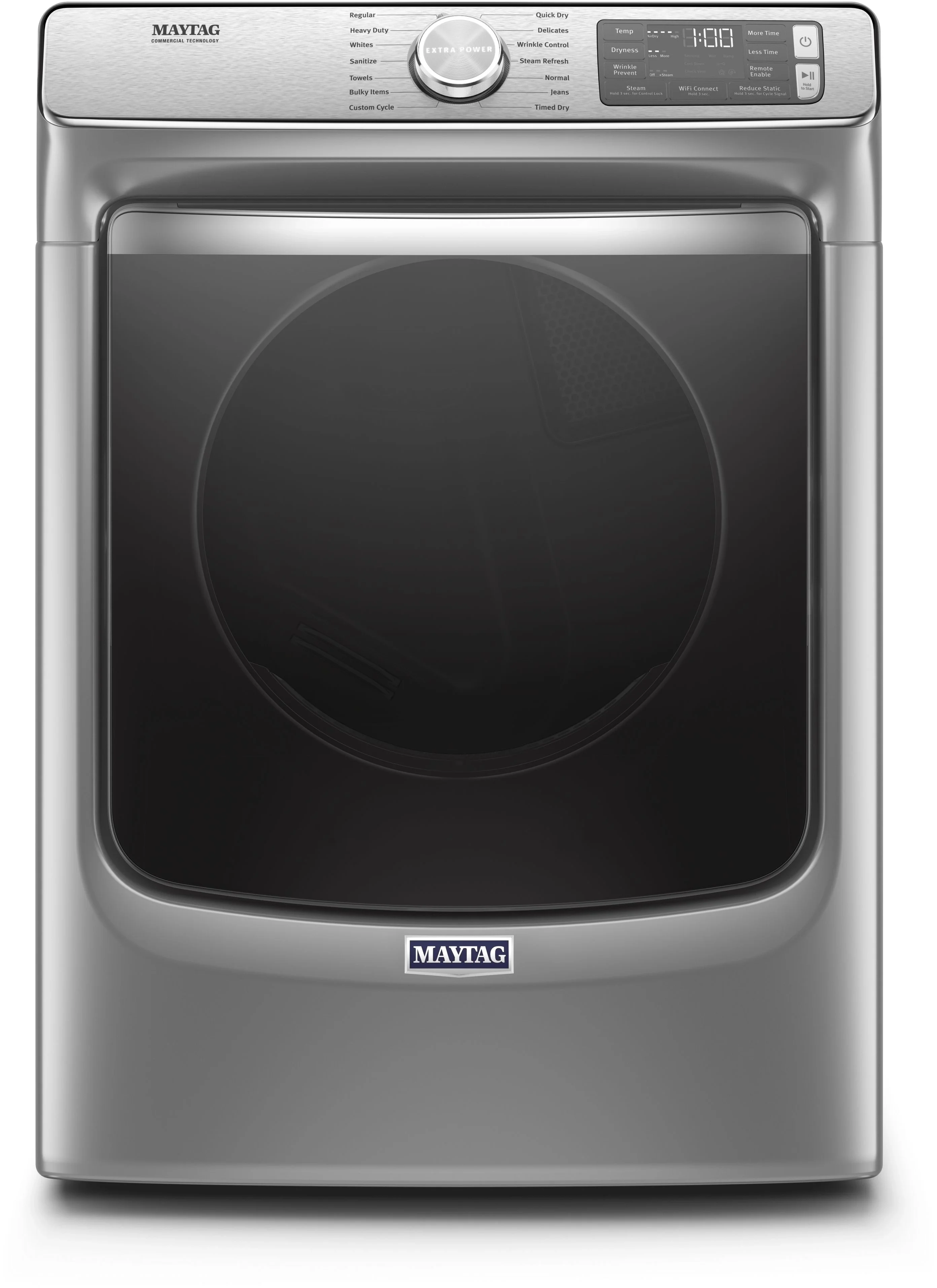 Maytag 7.3 cu.ft. Metallic Slate Front Load Electric Dryer with Sanitize - Energy Star