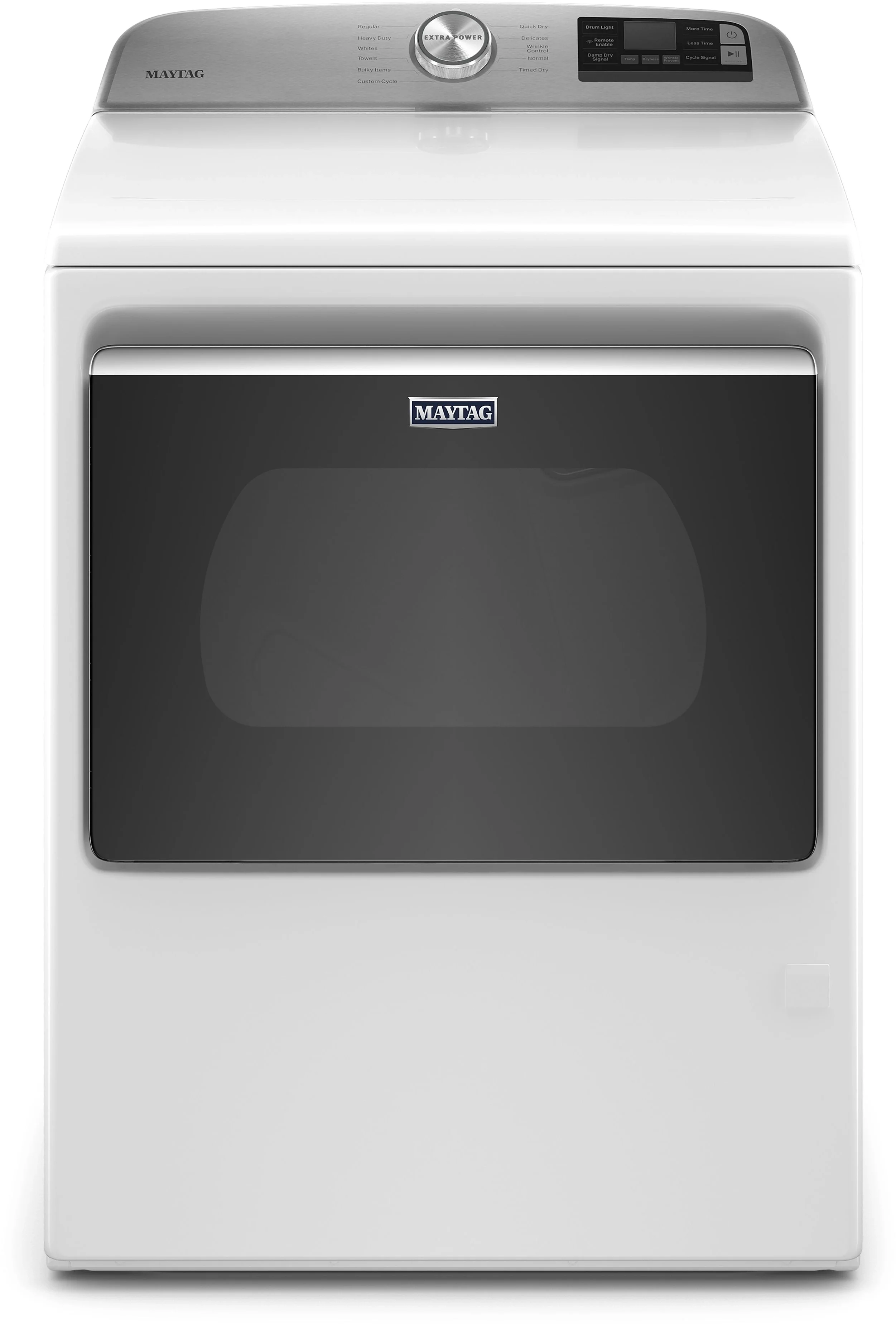 Maytag 7.4 cu.ft. White Front Load Gas Dyer with Extra Power Button - Energy Star