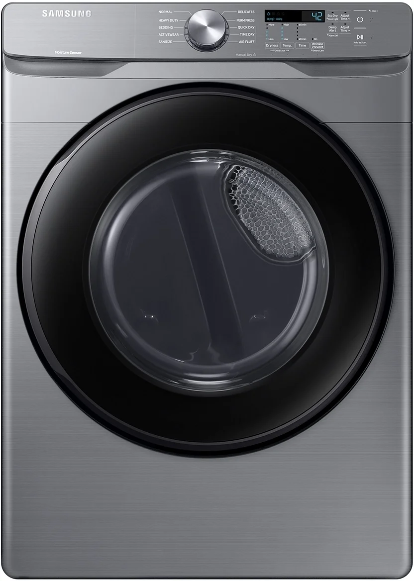 Samsung DVE45T6000P 27 Inch Electric Dryer with 7.5 cu. ft. Capacity