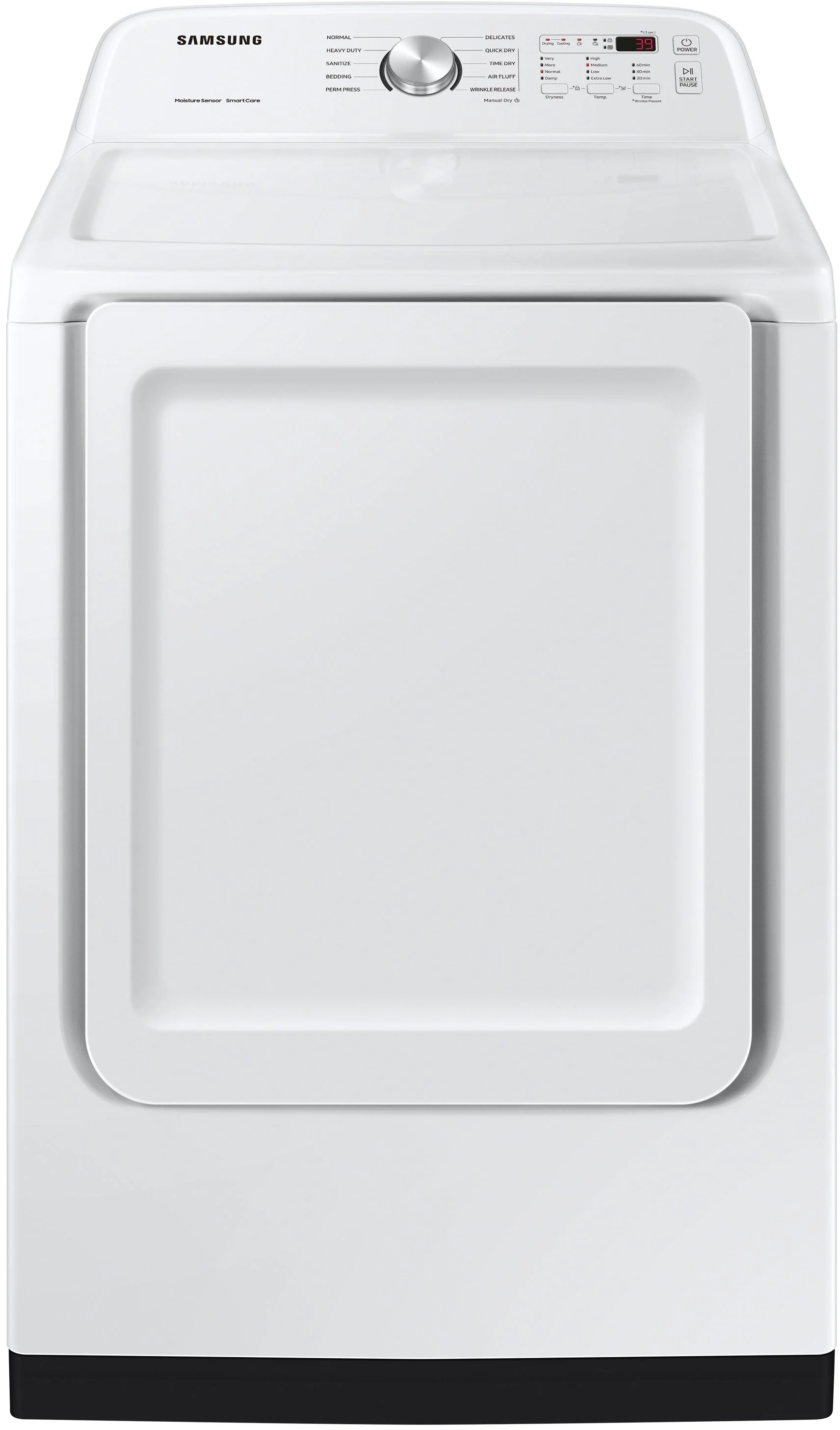 Samsung DVE50B5100W 27 Inch Electric Dryer with 7.4 cu. ft. Capacity