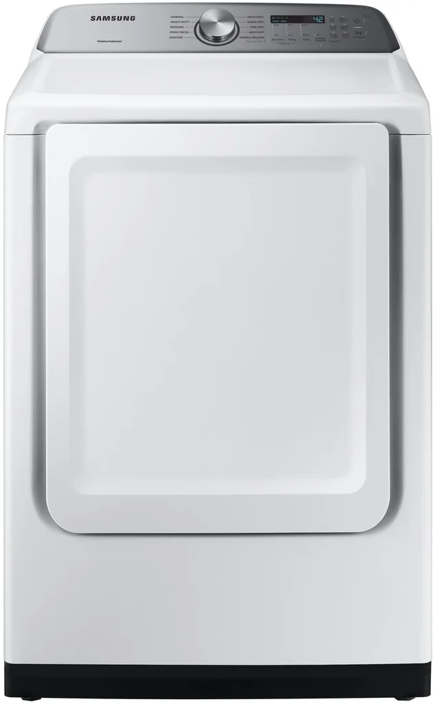 Samsung 27" 7.4 cu. ft. White Electric Front Load Dryer with Steam Sanitize - ADA Compliant