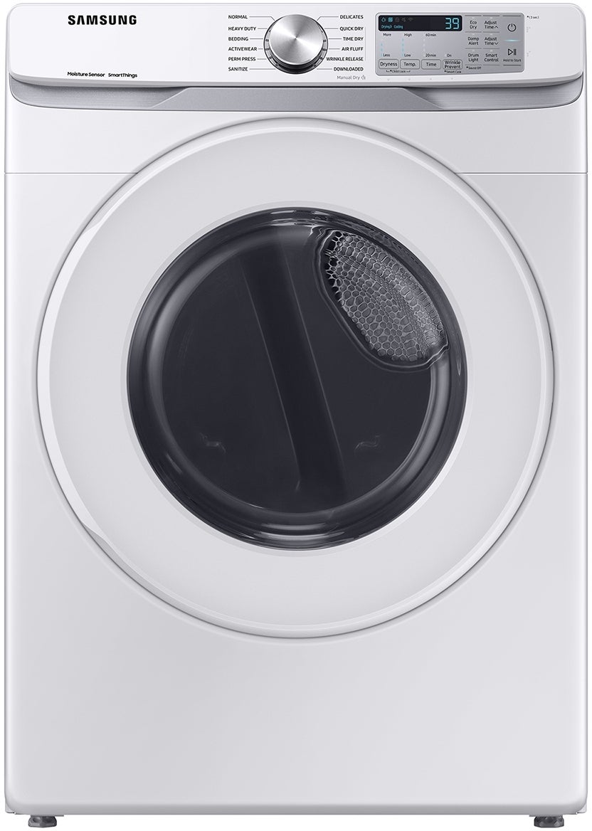 Samsung DVE51CG8000W 27 Inch Electric Dryer with 7.5 cu. ft. Capacity