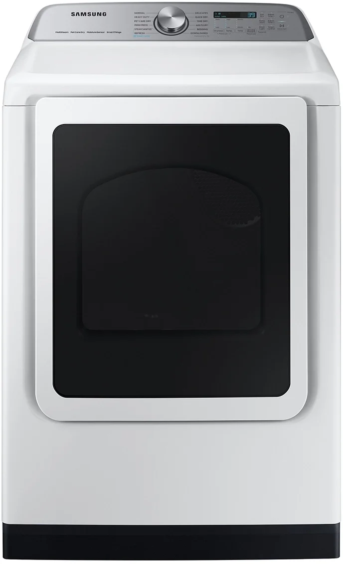 Samsung DVE54CG7150W 27 Inch Electric Dryer with 7.4 cu. ft. Capacity