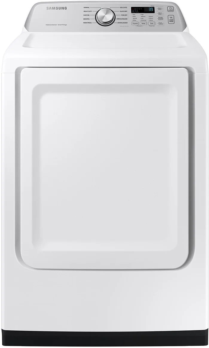 Samsung DVG47CG3500W 27 Inch Gas Dryer with 7.4 cu. ft. Capacity