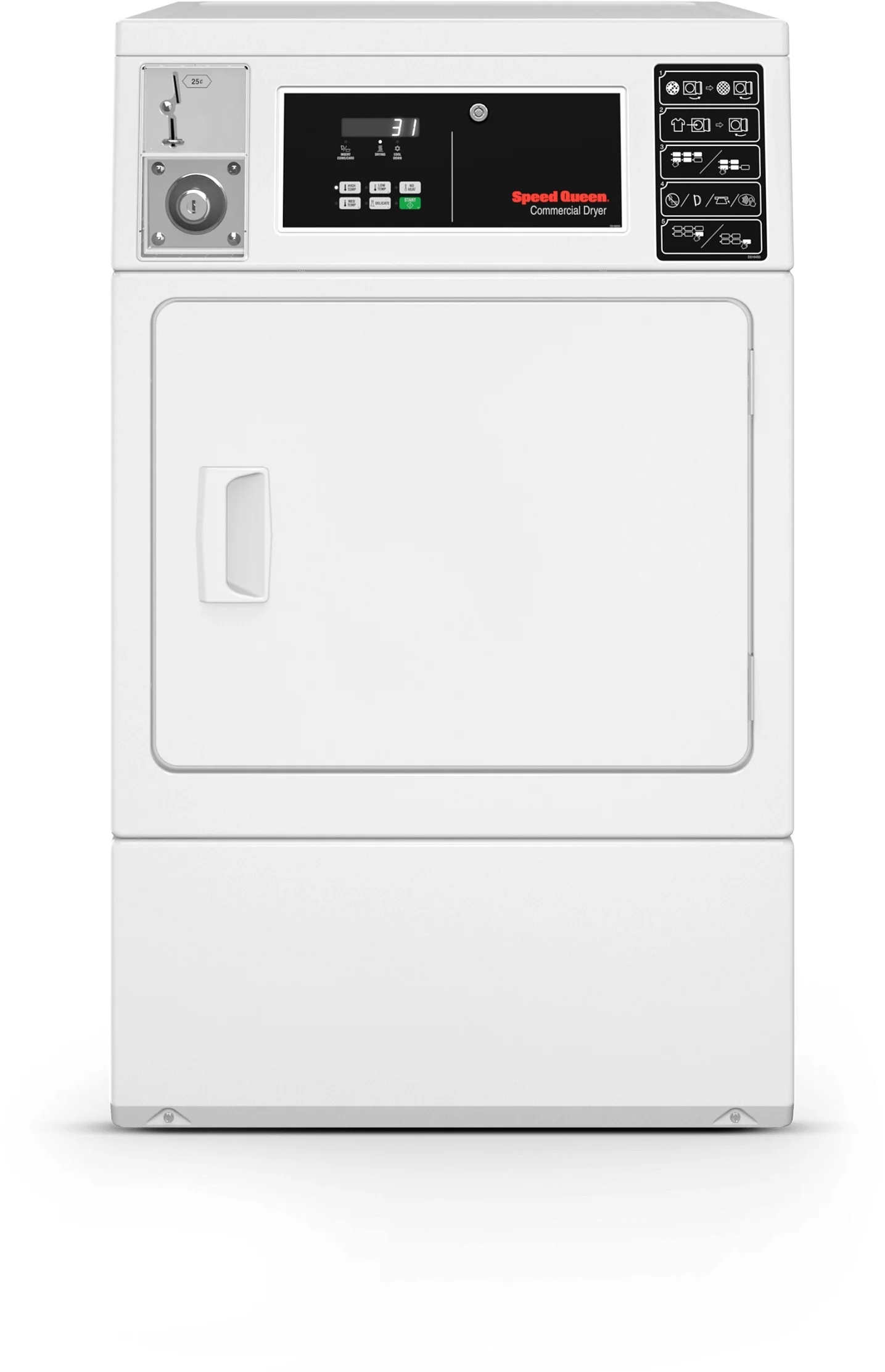 Speed Queen DV6010WE Commercial Electric Single Pocket Dryer with