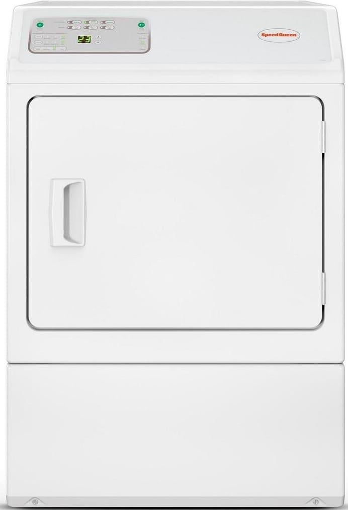 Speed Queen LDEE5BGS173TW01 27 Inch Commercial Electric Single Pocket Dryer with 7 cu. ft. Capacity