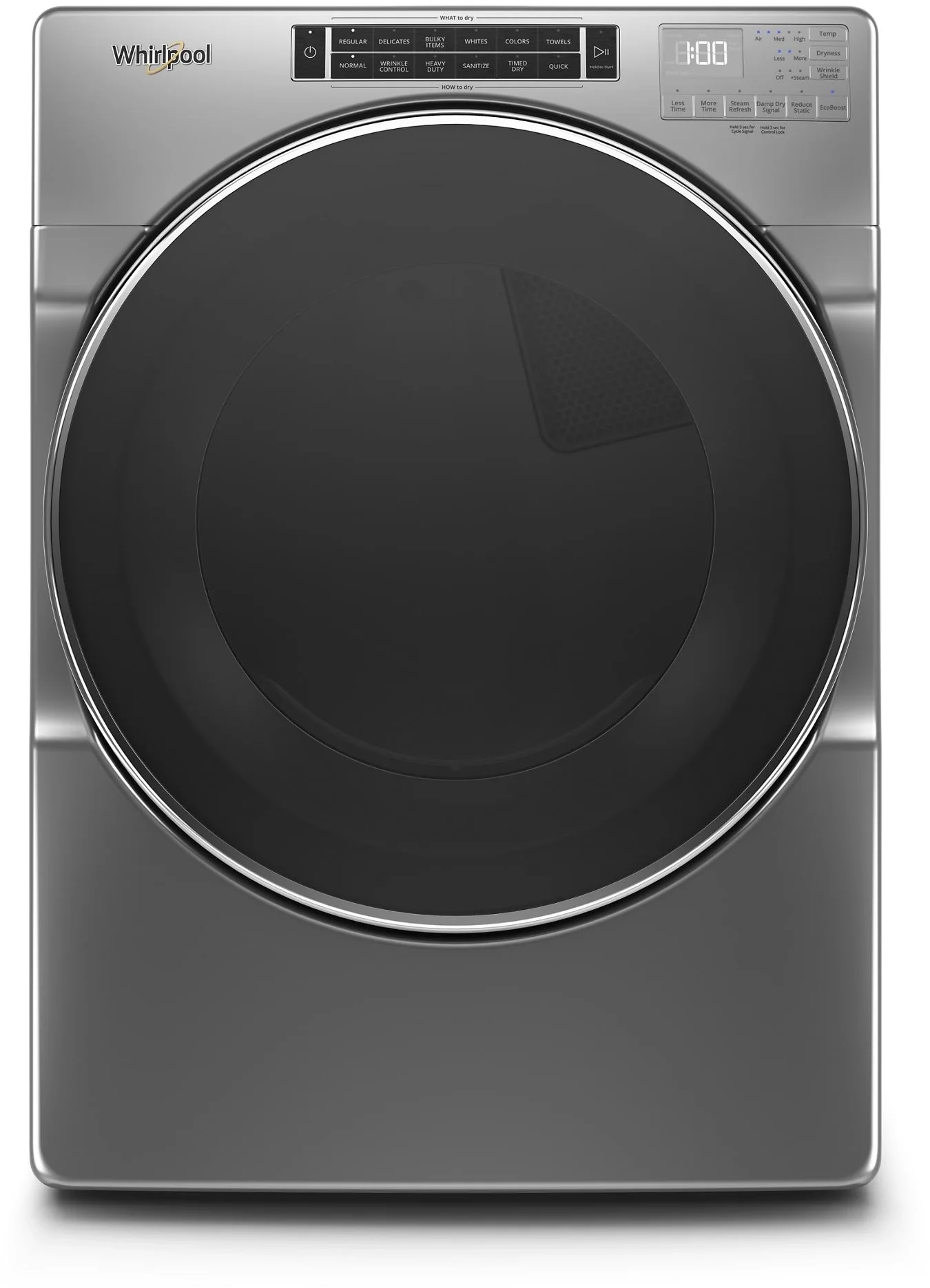 Whirlpool 7.4 cu.ft. Chrome Front Load Gas Dryer with Sanitize - Energy Star