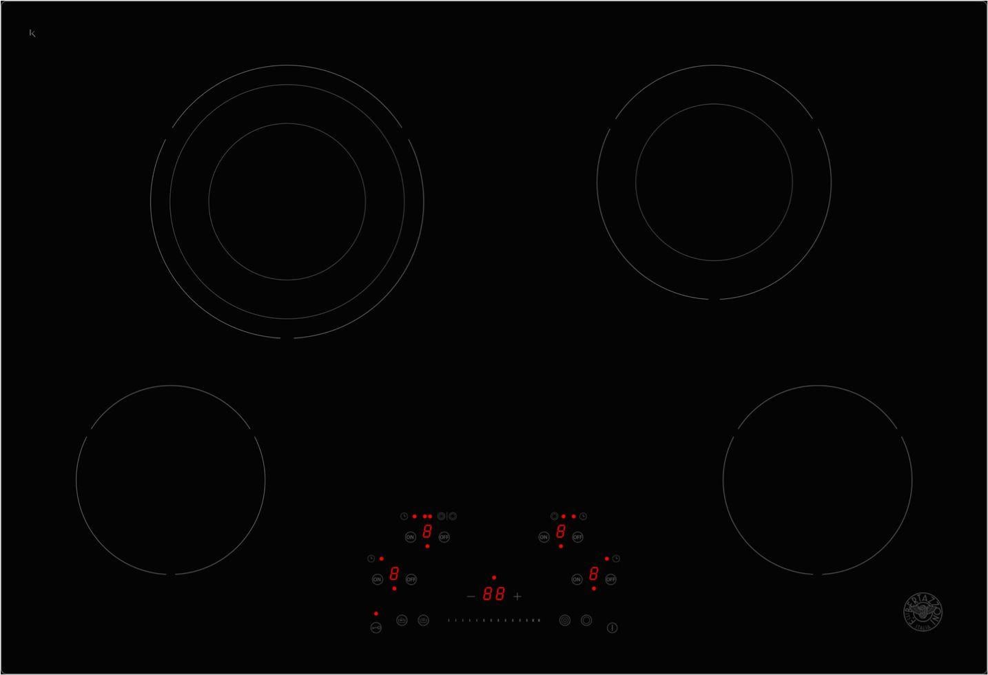 Bertazzoni PE304CER Professional Series 30 Inch Electric Smoothtop Cooktop