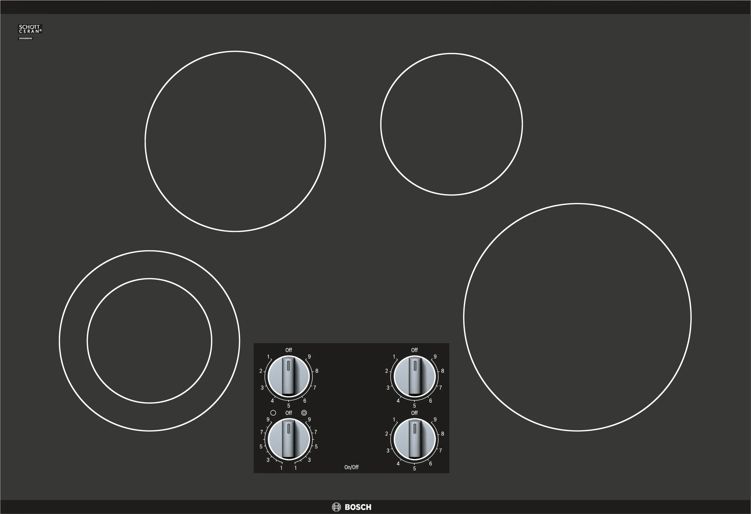 Bosch NEM5066UC 500 Series 30 Inch Electric Smoothtop Cooktop