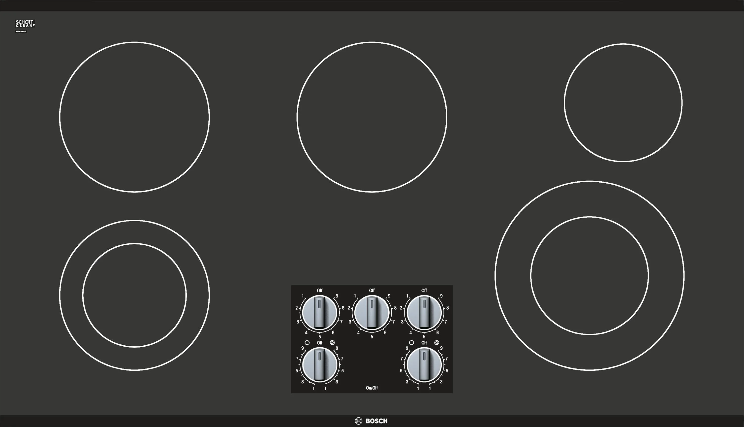Bosch NEM5666UC 500 Series 36 Inch Electric Smoothtop Cooktop