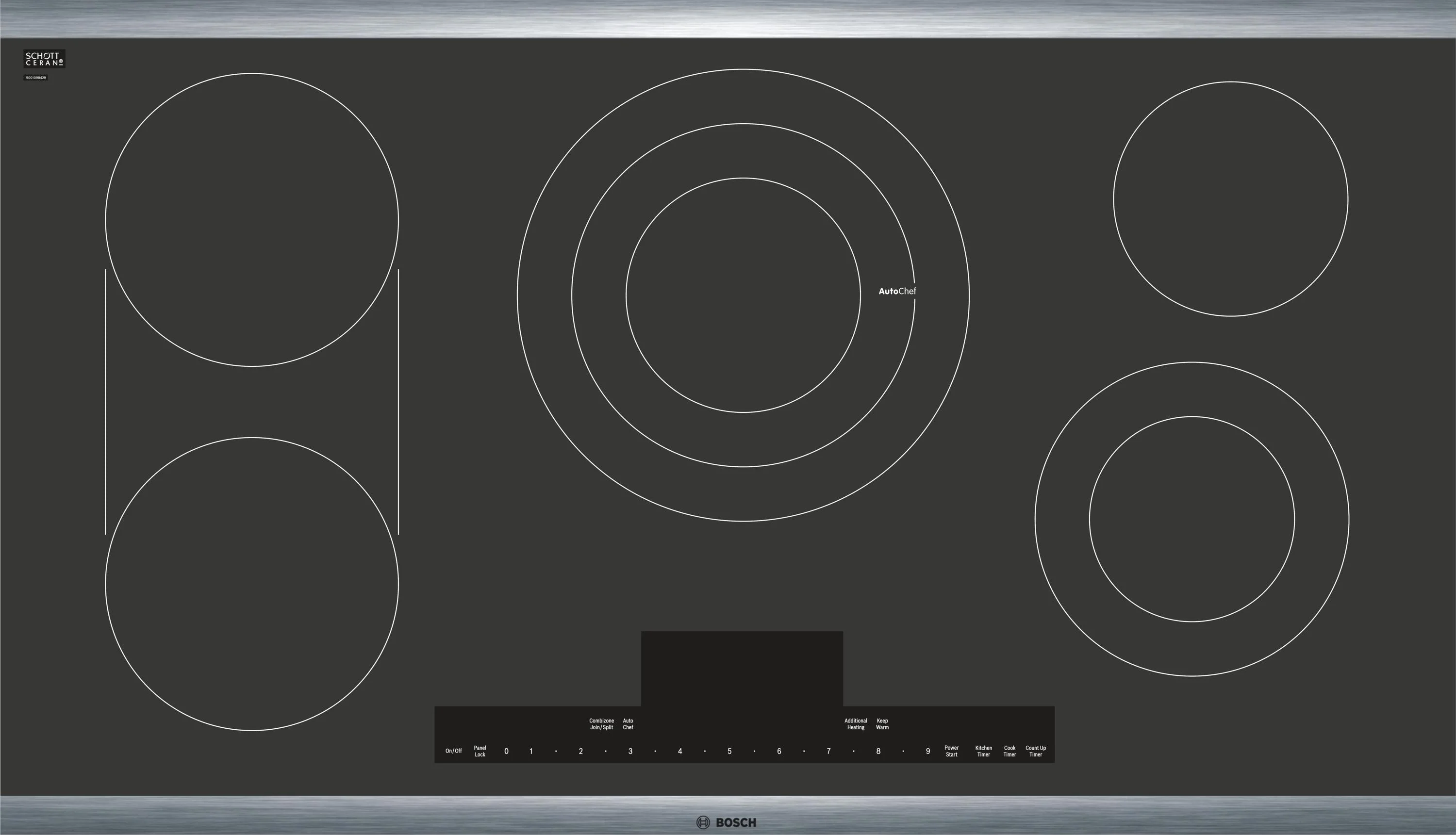 Bosch Benchmark NETP668SUC 36 Inch Electric Smoothtop Cooktop