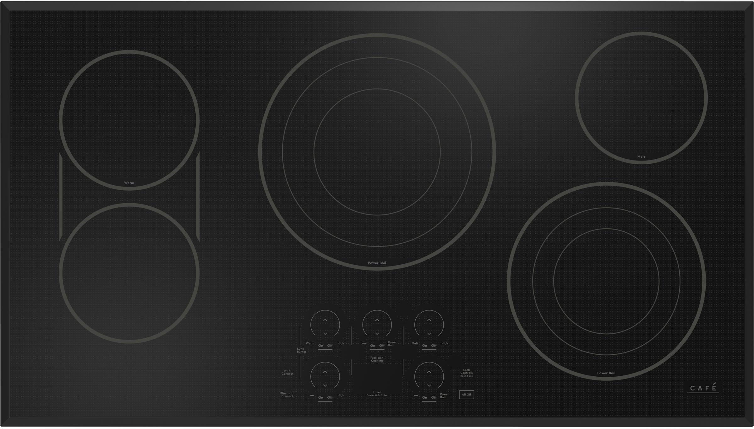 Cafe CEP90361TBB 36 Inch Electric Smoothtop Cooktop