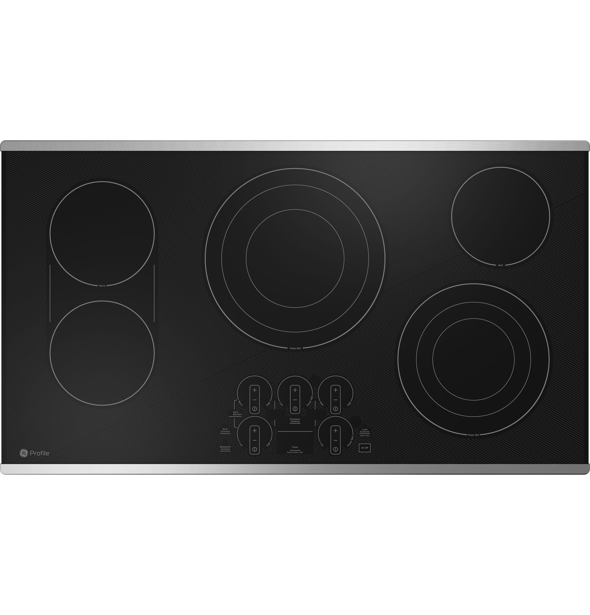 GE Profile PEP9036STSS 36 Inch Electric Smoothtop Cooktop