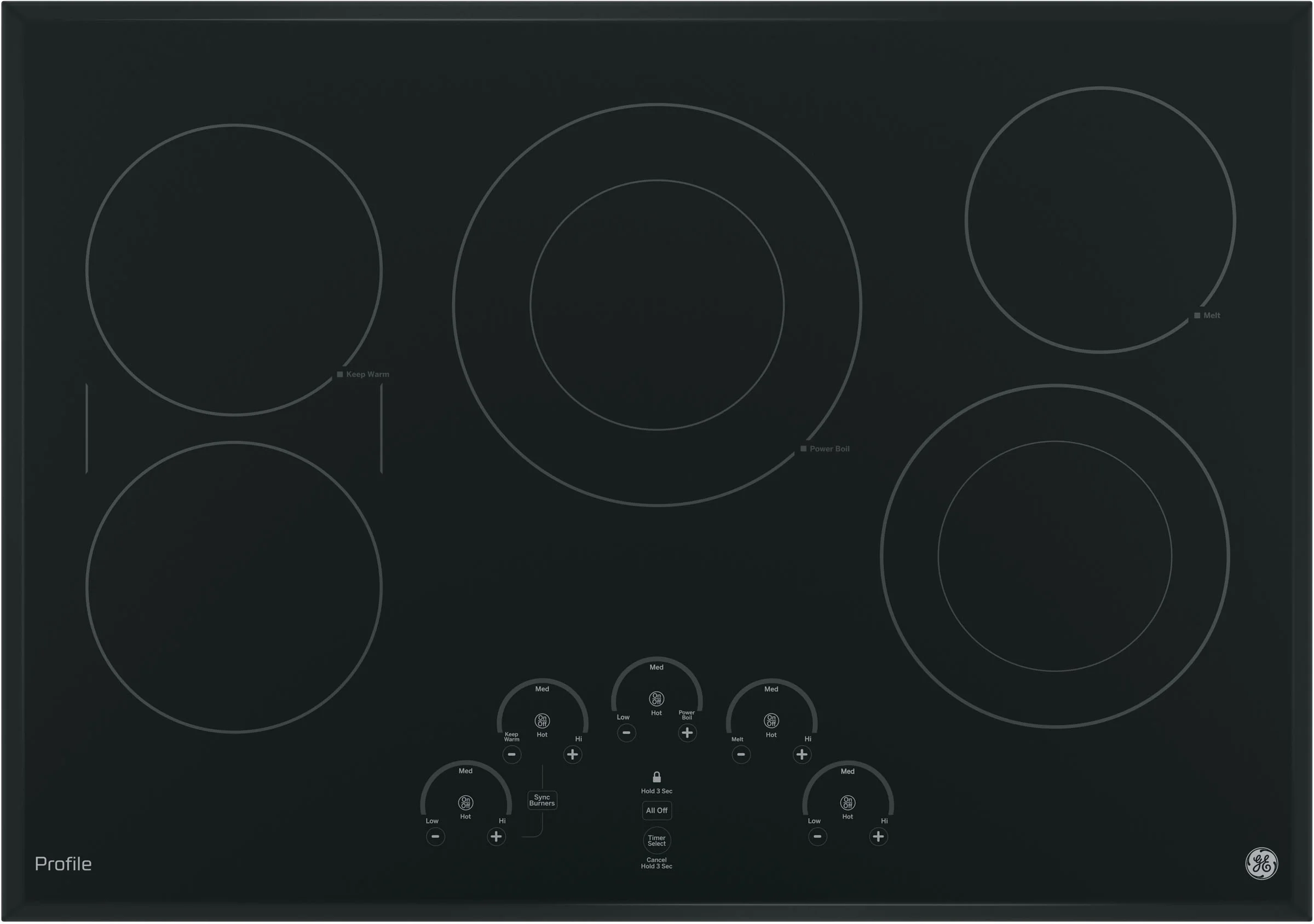 GE Profile 30 Inch Electric Smoothtop Cooktop