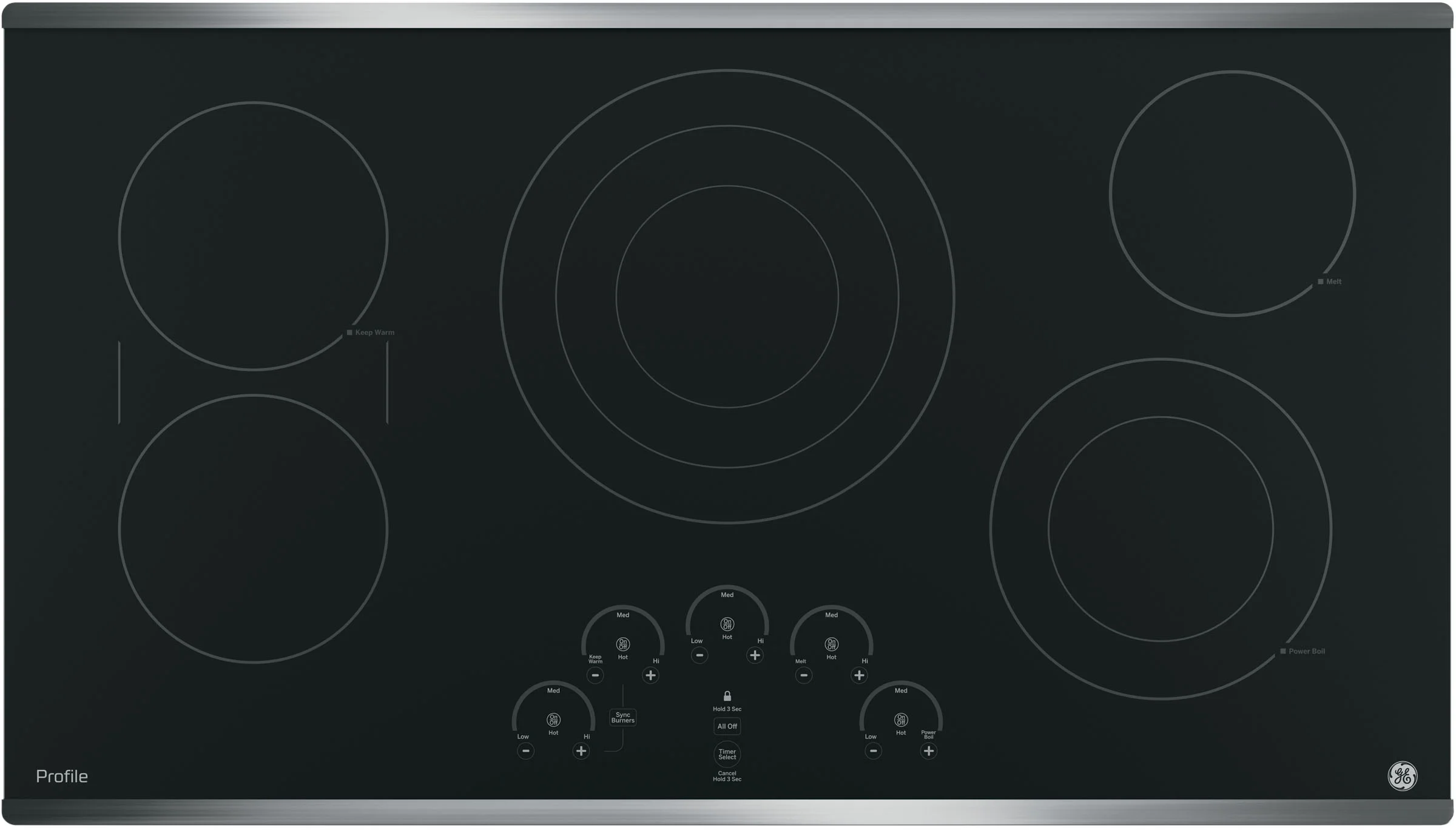 GE Profile PP9036SJSS 36 Inch Electric Smoothtop Cooktop