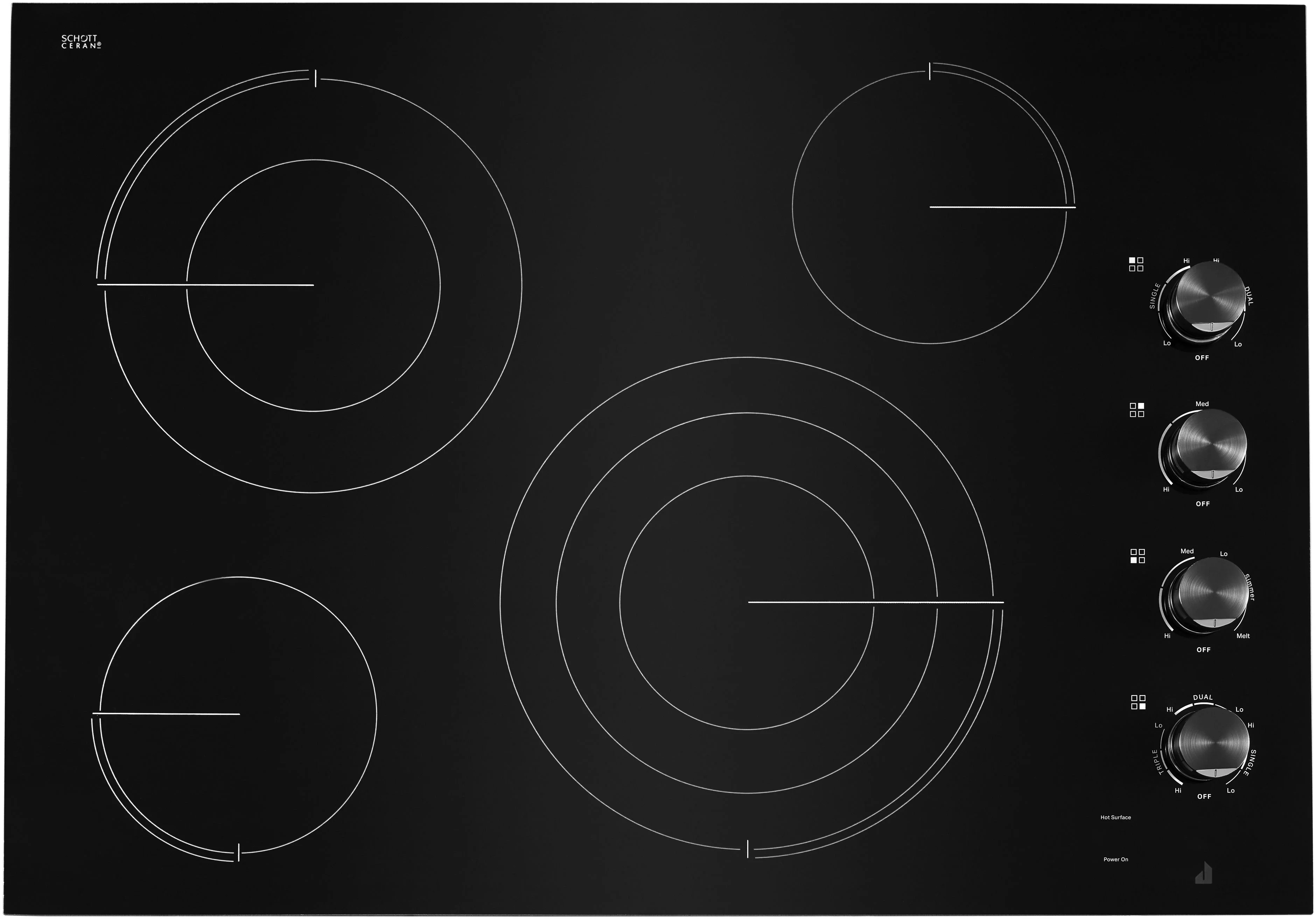 Jenn Air JEC3430HB 30 Inch Electric Cooktop Black