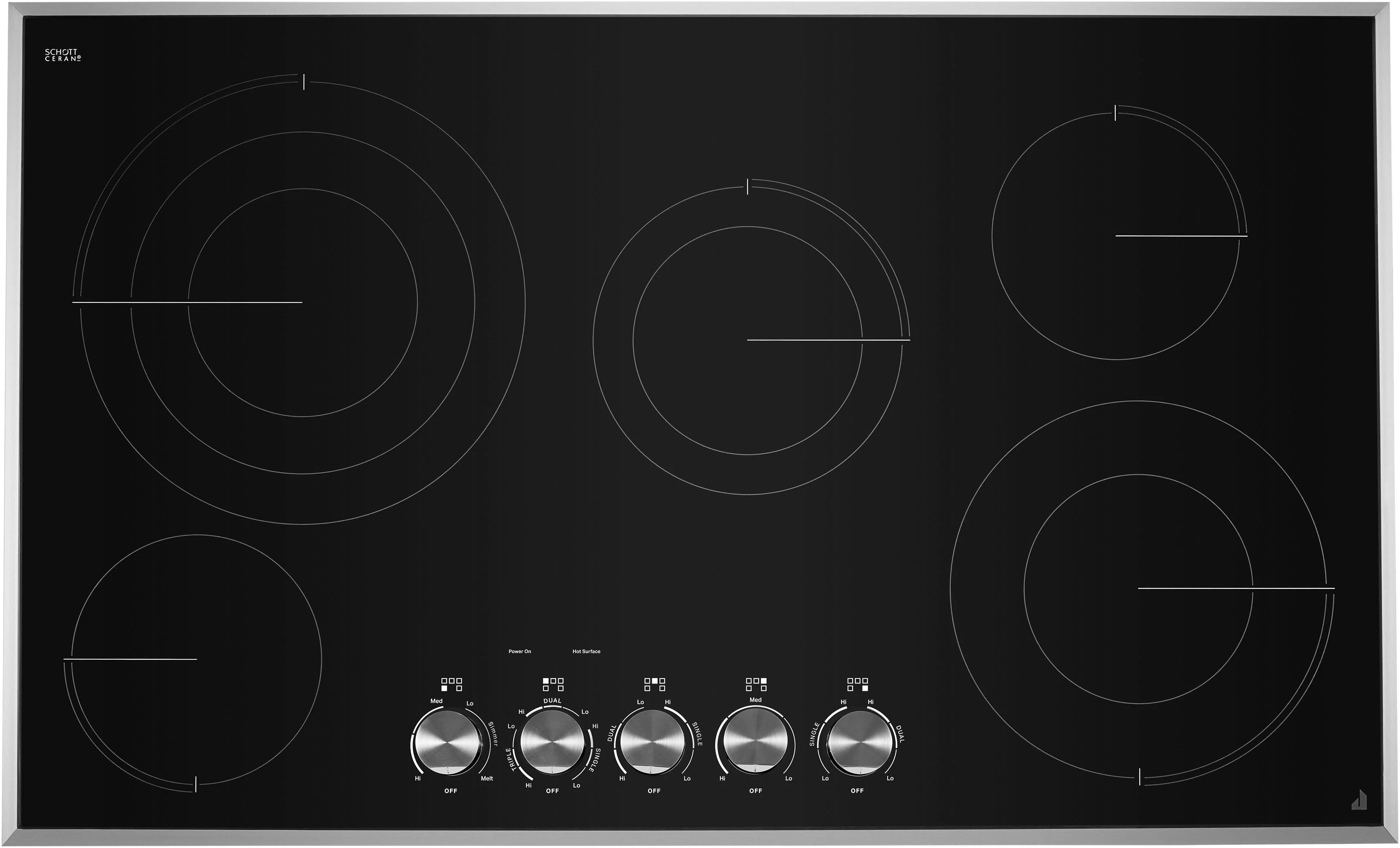 Jenn Air JEC3536HS 36 Inch Electric Cooktop Stainless Steel