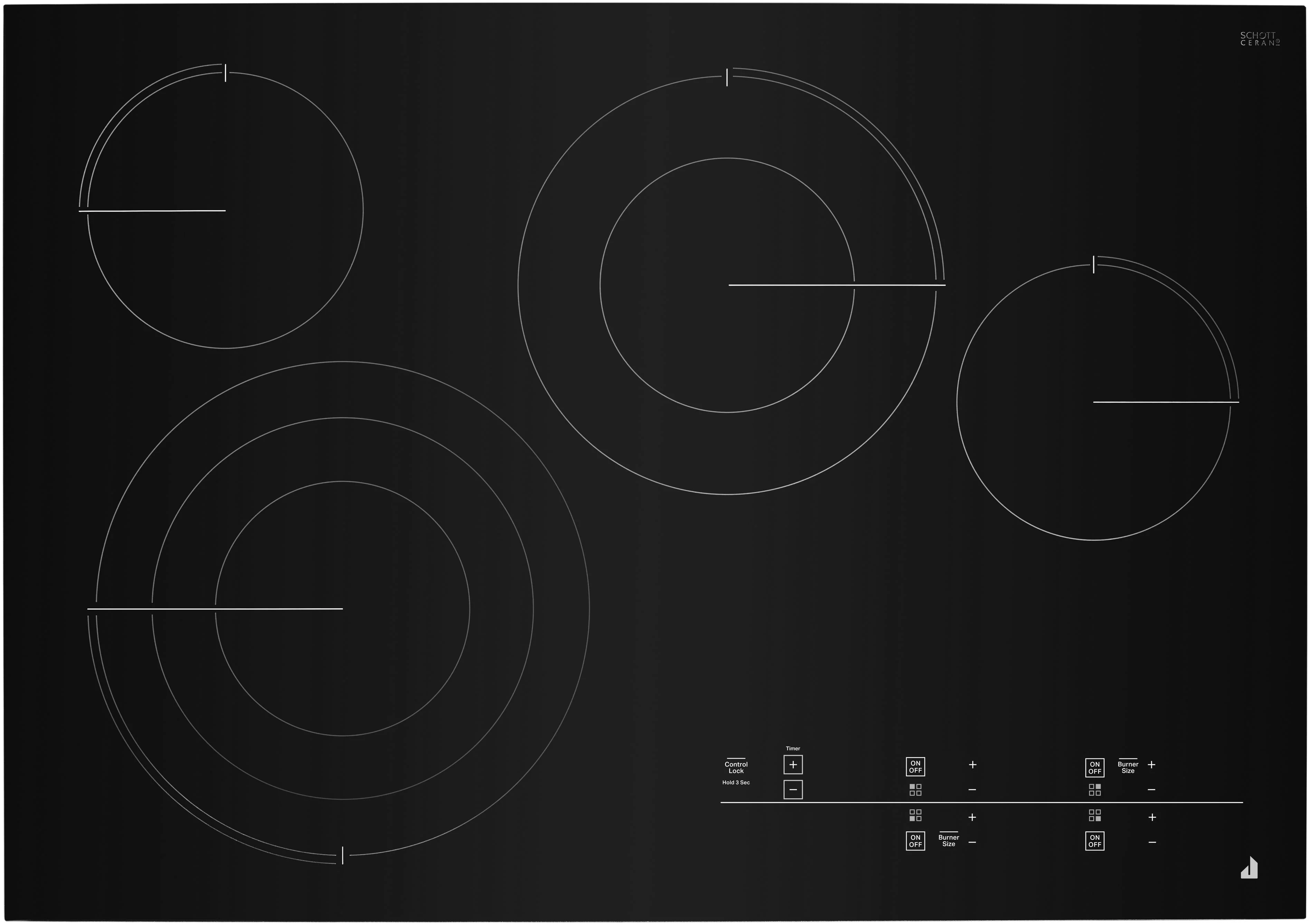 Jenn Air JEC4430KB 30 Inch Tap Touch Ceran Cooktop Stainless Steel