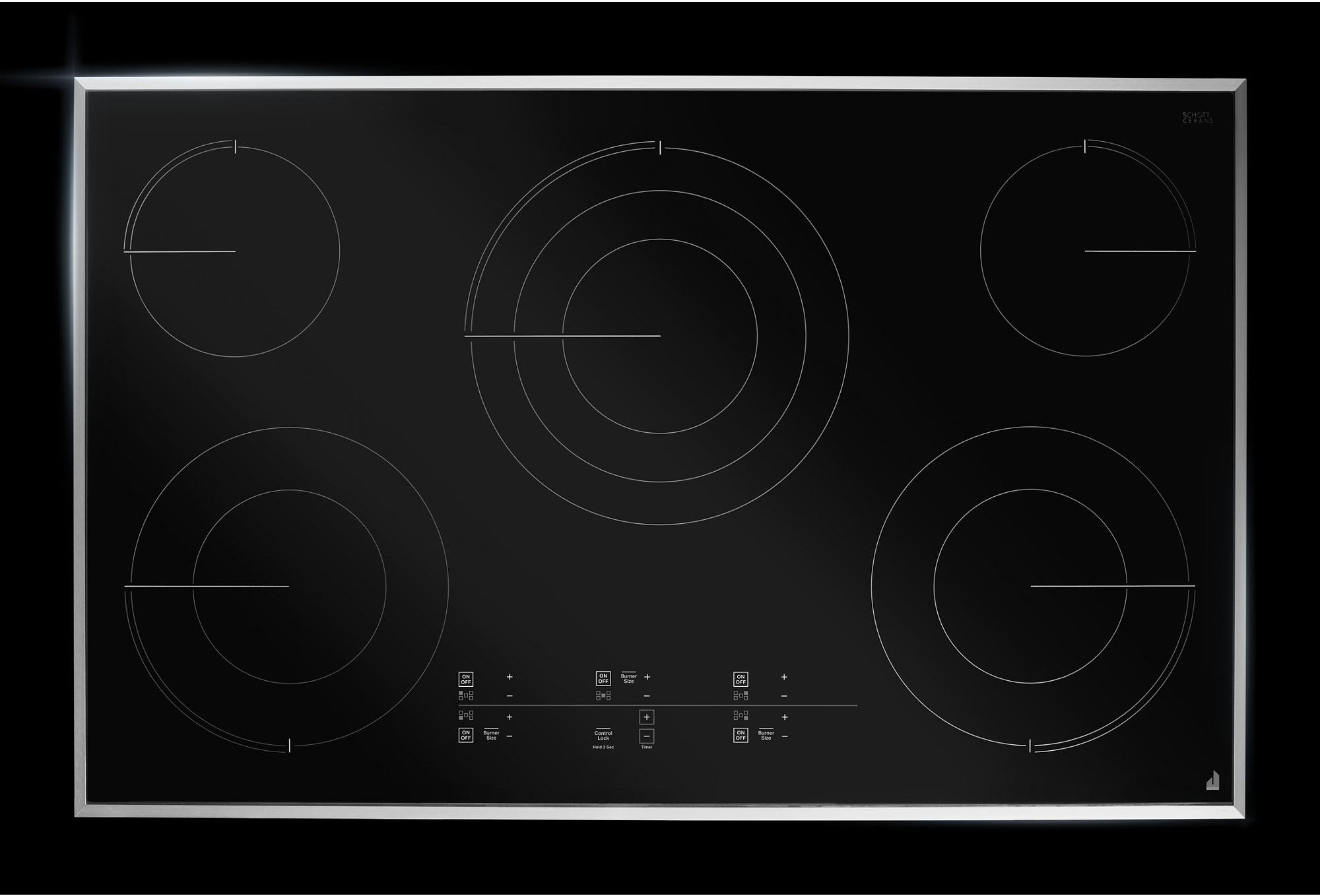Jenn Air JEC4536KS 36 Inch Tap Touch Ceran Cooktop Stainless Steel