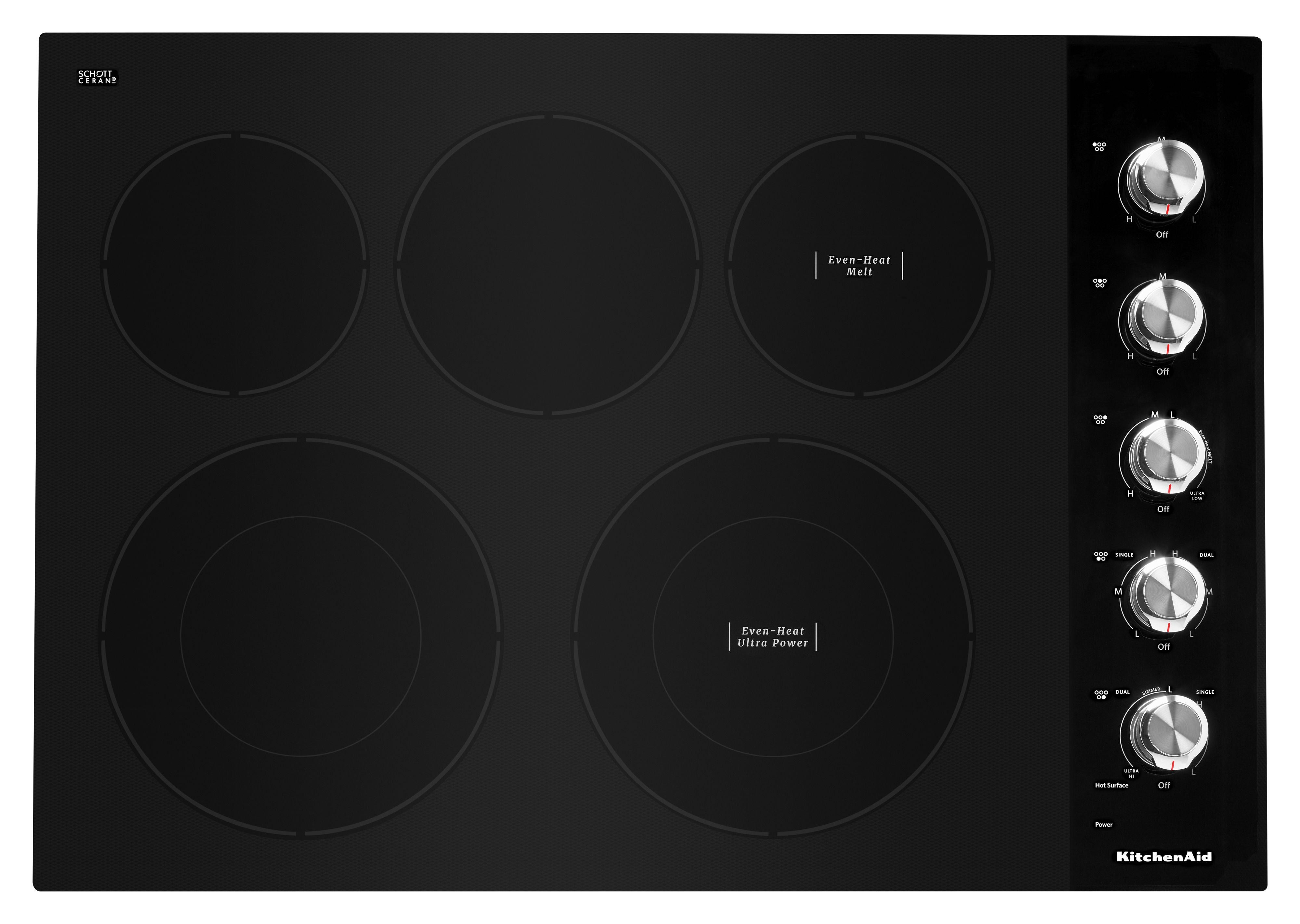 Kitchen Aid KitchenAid 30" Black Ceramic Glass Electric Smoothtop Cooktop