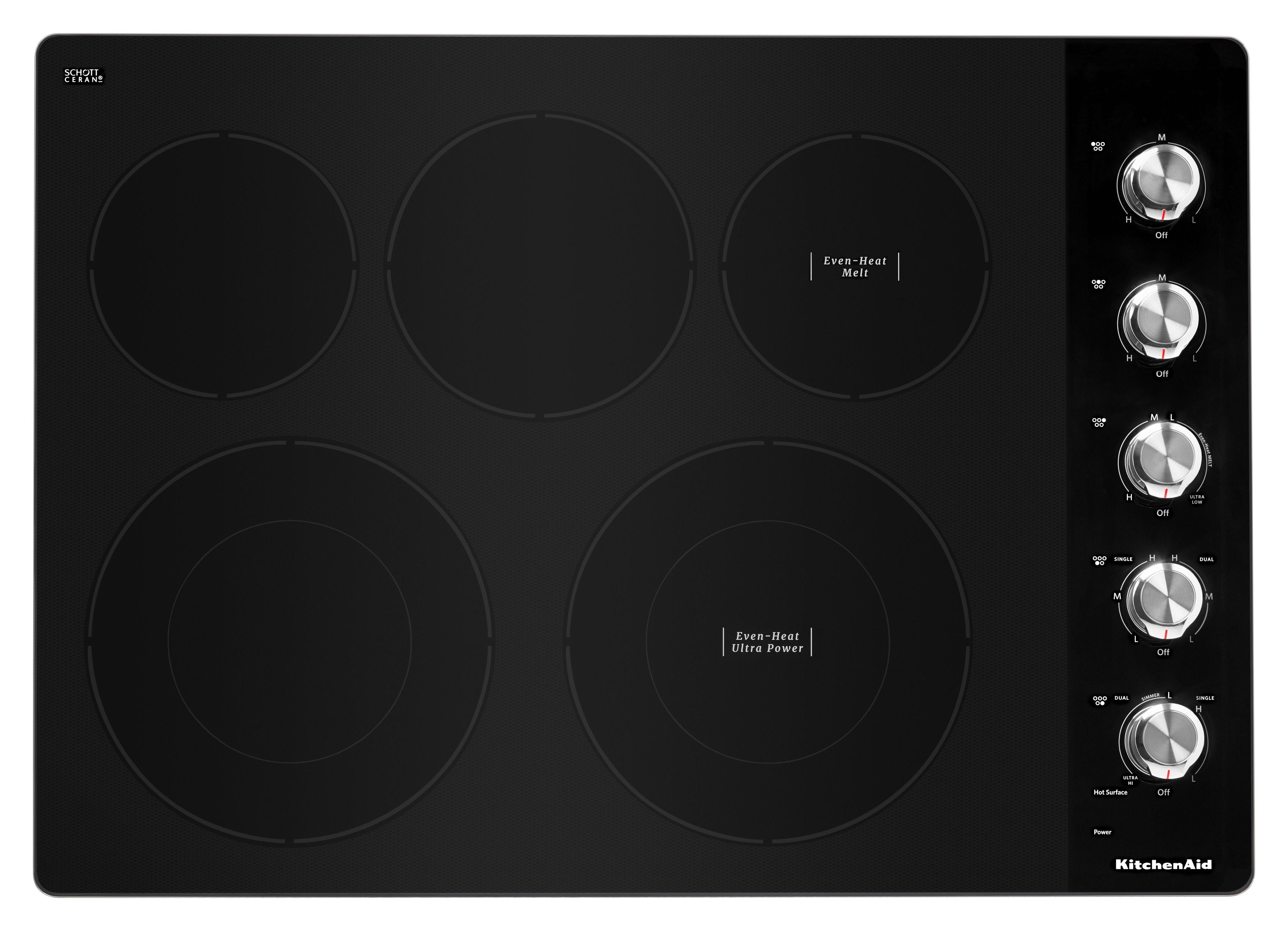 Kitchen Aid KCES550HSS 30 Inch Electric Smoothtop Cooktop