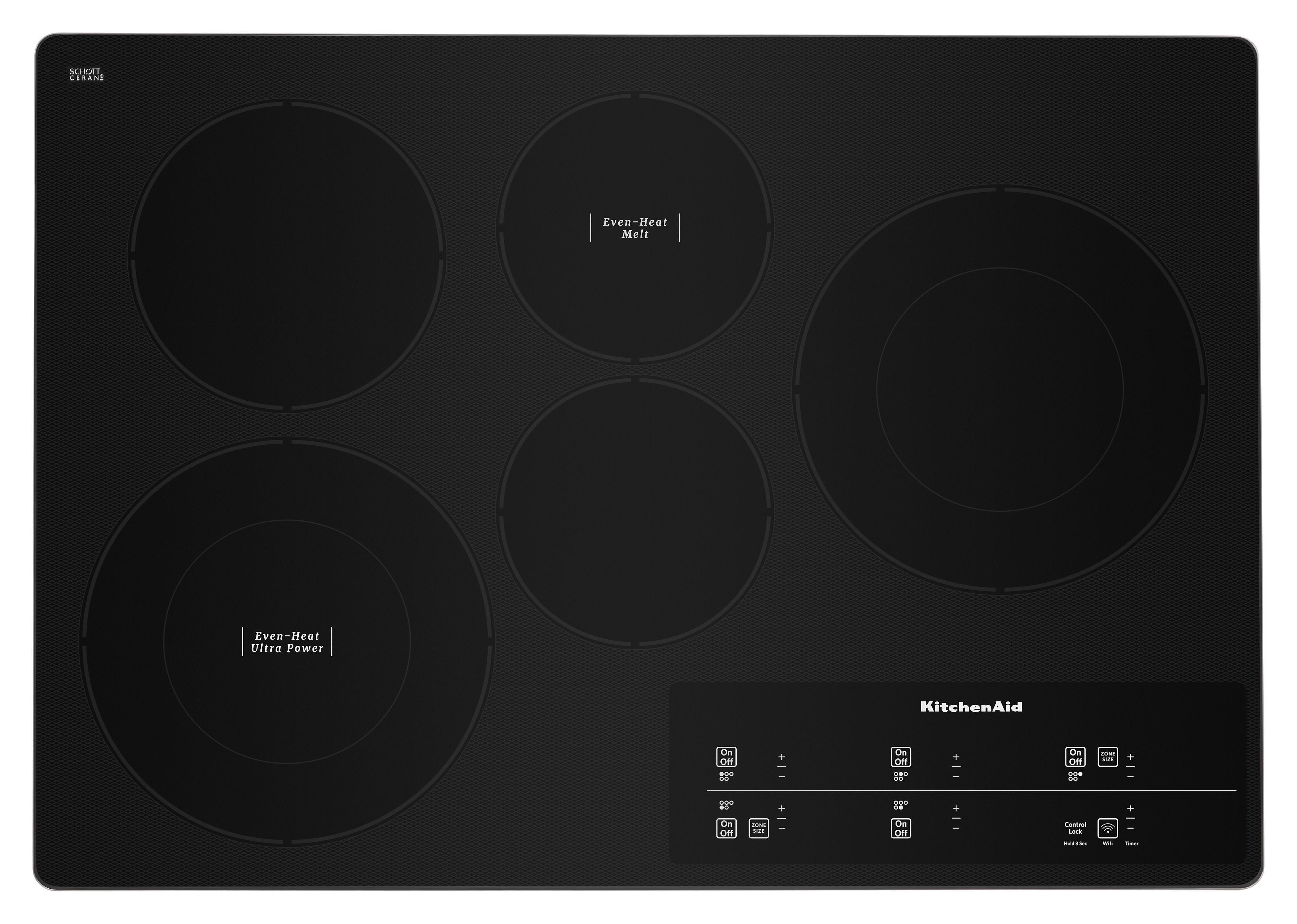 Kitchen Aid KCES950KSS 30 Inch Electric Smoothtop Cooktop
