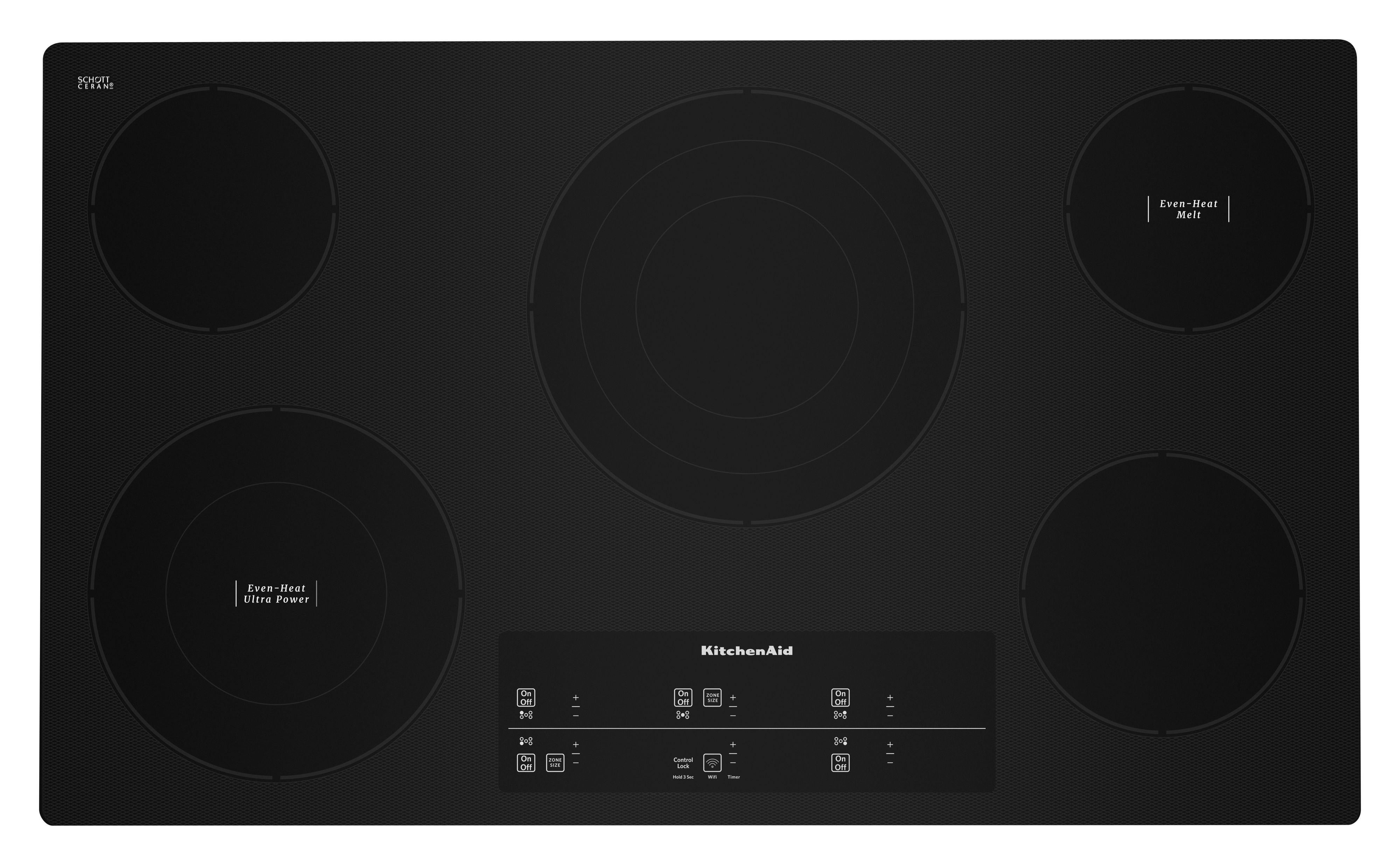 Kitchen Aid KCES956KBL 36 Inch Electric Smoothtop Cooktop