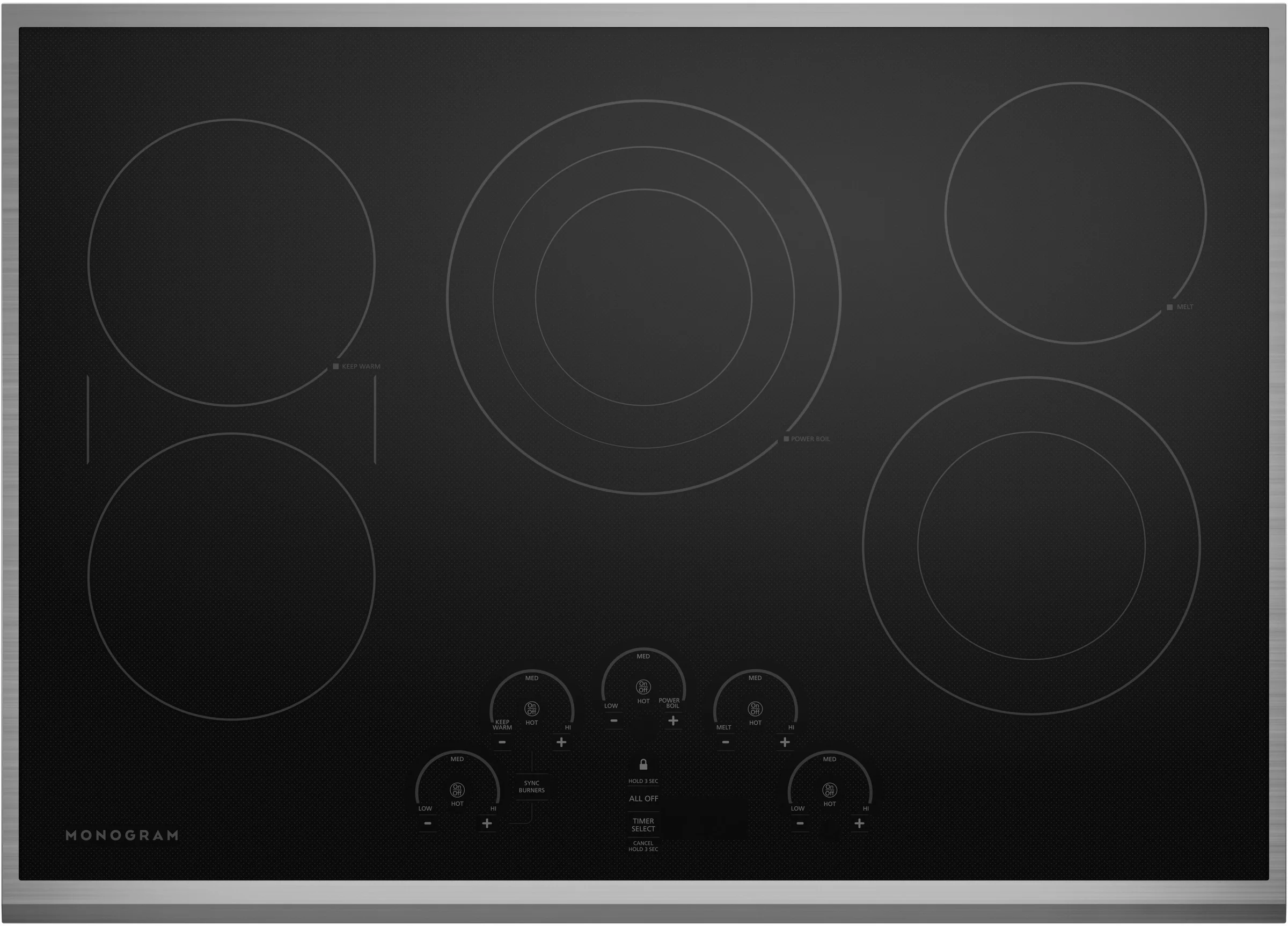 Monogram ZEU30RSJSS 30 Inch Electric Smoothtop Cooktop