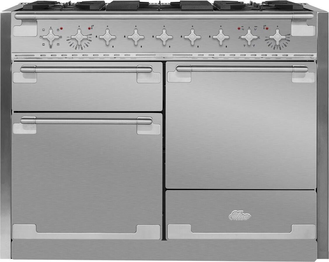 AGA AEL481DFSS Elise Series 48 Inch Stainless Steel Dual Fuel Freestanding Range, in Stainless Steel