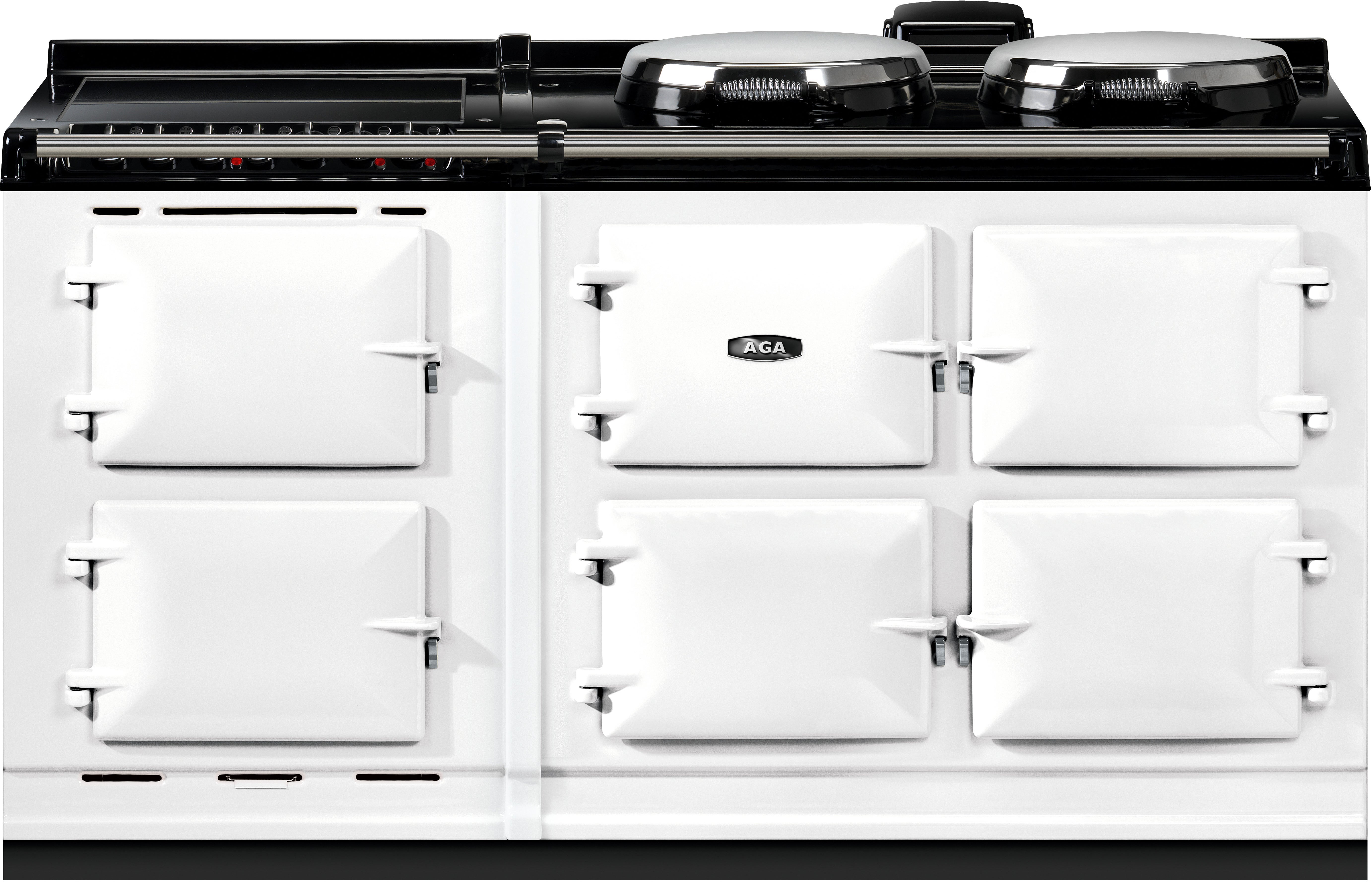 AGA AER7563GLPWHT Classic Cast Iron Series 63 Inch Dual Fuel Freestanding Range