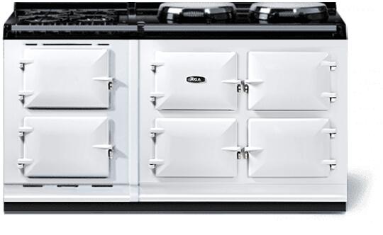 AGA AER7563GWHT Classic Cast Iron Series 63 Inch Dual Fuel Freestanding Range