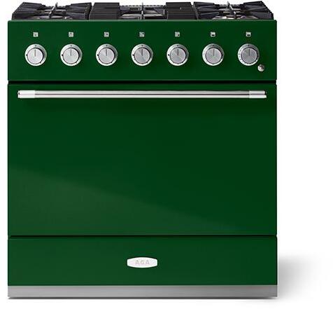 AGA AMC36DFCWG Mercury Series 36 Inch Natural Gas, Dual Fuel Freestanding Range in Cornwall Green