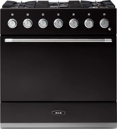 AGA AMC36DFMBL Mercury Series 36 Inch Matte Black Dual Fuel Convection Freestanding Range
