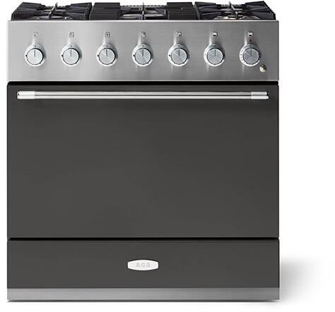 AGA AMC36DFSLT Mercury Series 36 Inch Natural Gas, Dual Fuel Freestanding Range in Slate