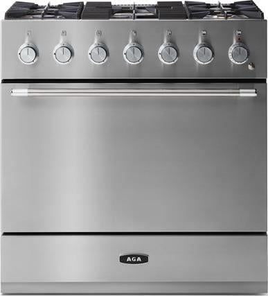 AGA AMC36DFSS Mercury Series 36 Inch Stainless Steel Dual Fuel Convection Freestanding Range