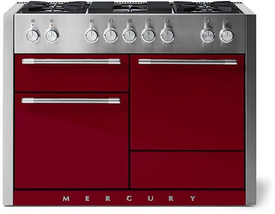 AGA AMC48DFCNB Mercury Series 48 Inch Natural Gas, Dual Fuel Freestanding Range in Cranberry