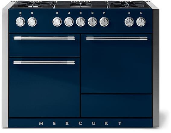 AGA AMC48DFIND Mercury Series 48 Inch Natural Gas, Dual Fuel Freestanding Range in Indigo