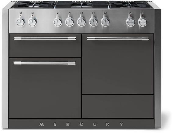 AGA AMC48DFSLT Mercury Series 48 Inch Natural Gas, Dual Fuel Freestanding Range in Slate