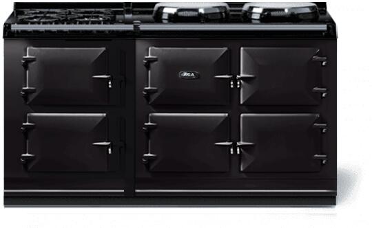 AGA AR7563GBLK Classic Cast Iron Series 63 Inch Dual Fuel Freestanding Range