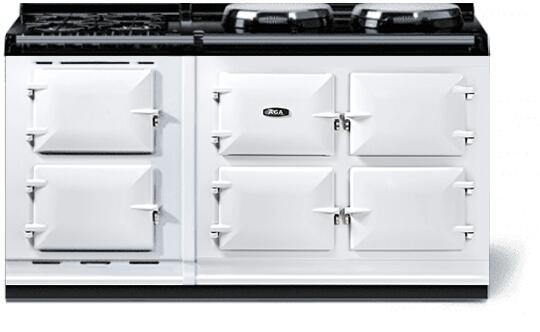 AGA AR7563GLPWHT Classic Cast Iron Series 63 Inch Dual Fuel Freestanding Range