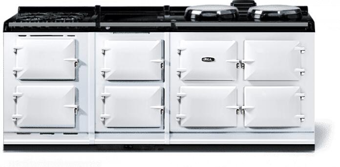 AGA AR7783WGLPWHT Classic Cast Iron Series 83 Inch Dual Fuel Freestanding Range