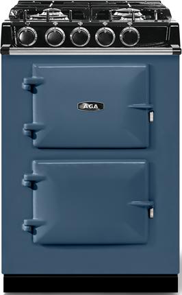 AGA ATC2DFDAR City24 Cast Iron Series 24 Inch Dartmouth Blue Dual Fuel Freestanding Range, in Dartmouth Blue