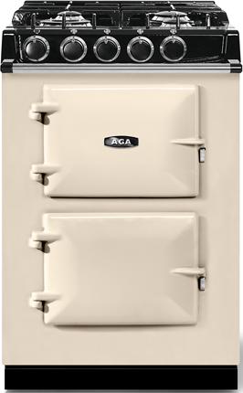 AGA ATC2DFLIN City24 Cast Iron Series 24 Inch Linen Dual Fuel Freestanding Range, in Linen