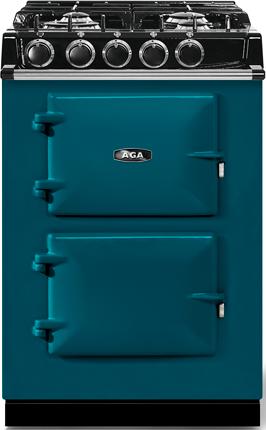 AGA ATC2DFSAL City24 Cast Iron Series 24 Inch Salcombe Blue Dual Fuel Freestanding Range, in Salcombe Blue