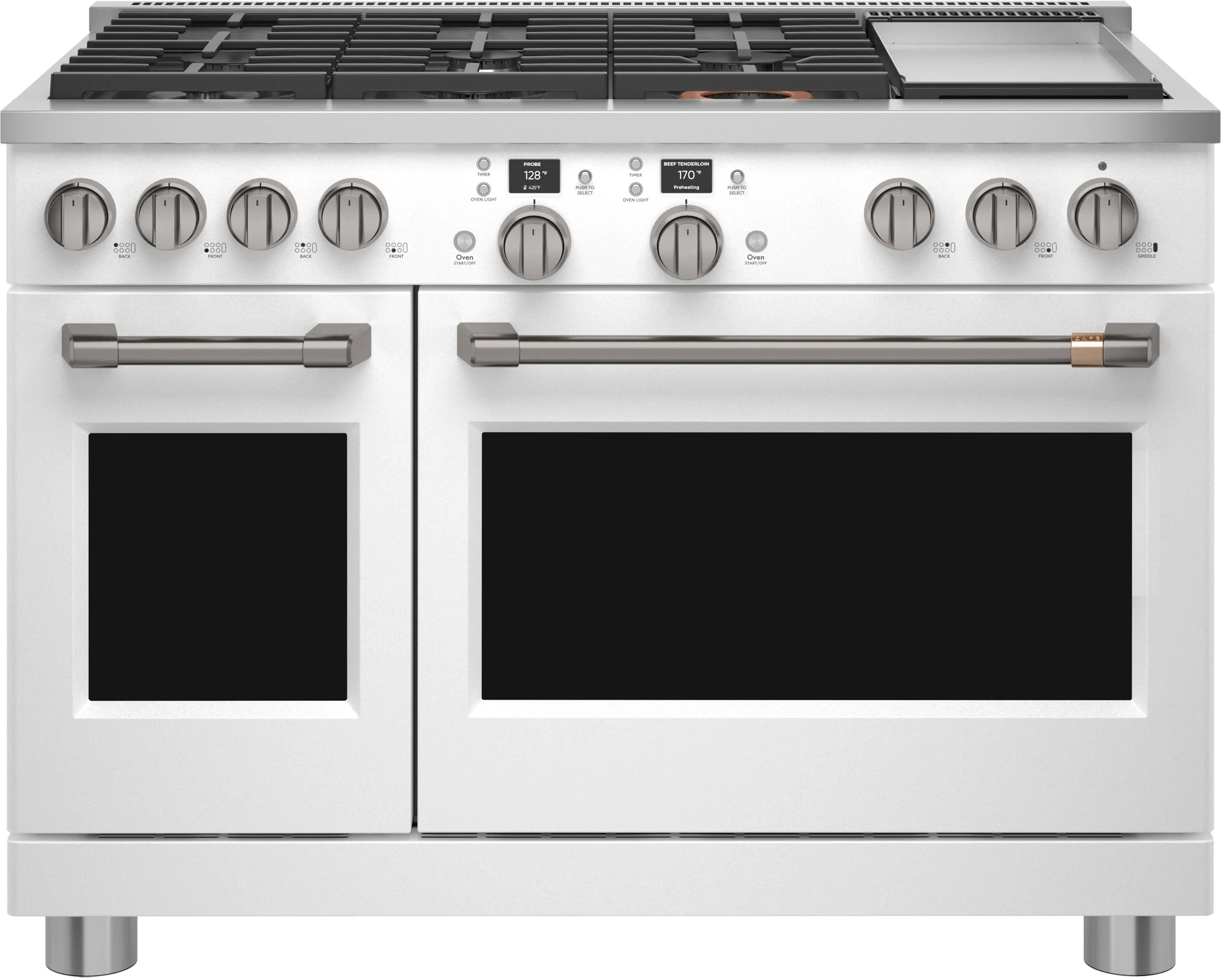 Cafe C2Y486P4TW2 Matte Collection Series 48 Inch Matte White Dual