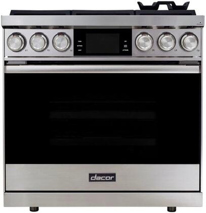 Dacor DOP36C86DLS Contemporary Series 36 Inch Dual Fuel Freestanding Range