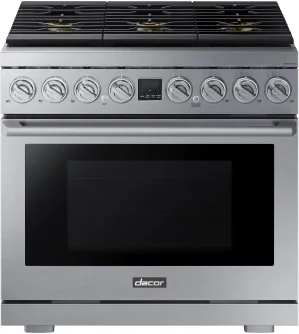 Dacor DOP36T86DLS Transitional Series 36 Inch Dual Fuel Freestanding Range