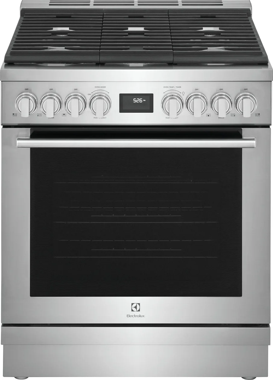 Electrolux ECFD3068AS 30 Inch Stainless Steel Dual Fuel Freestanding Range