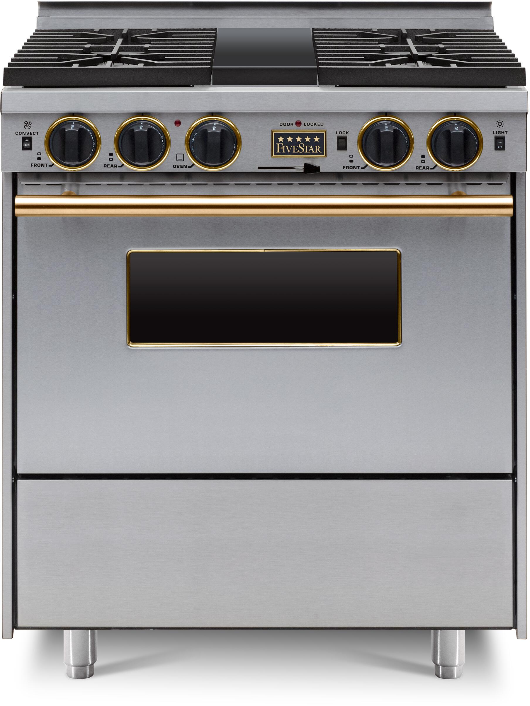 FiveStar TPN289BSW 30 Inch Dual Fuel Freestanding Range
